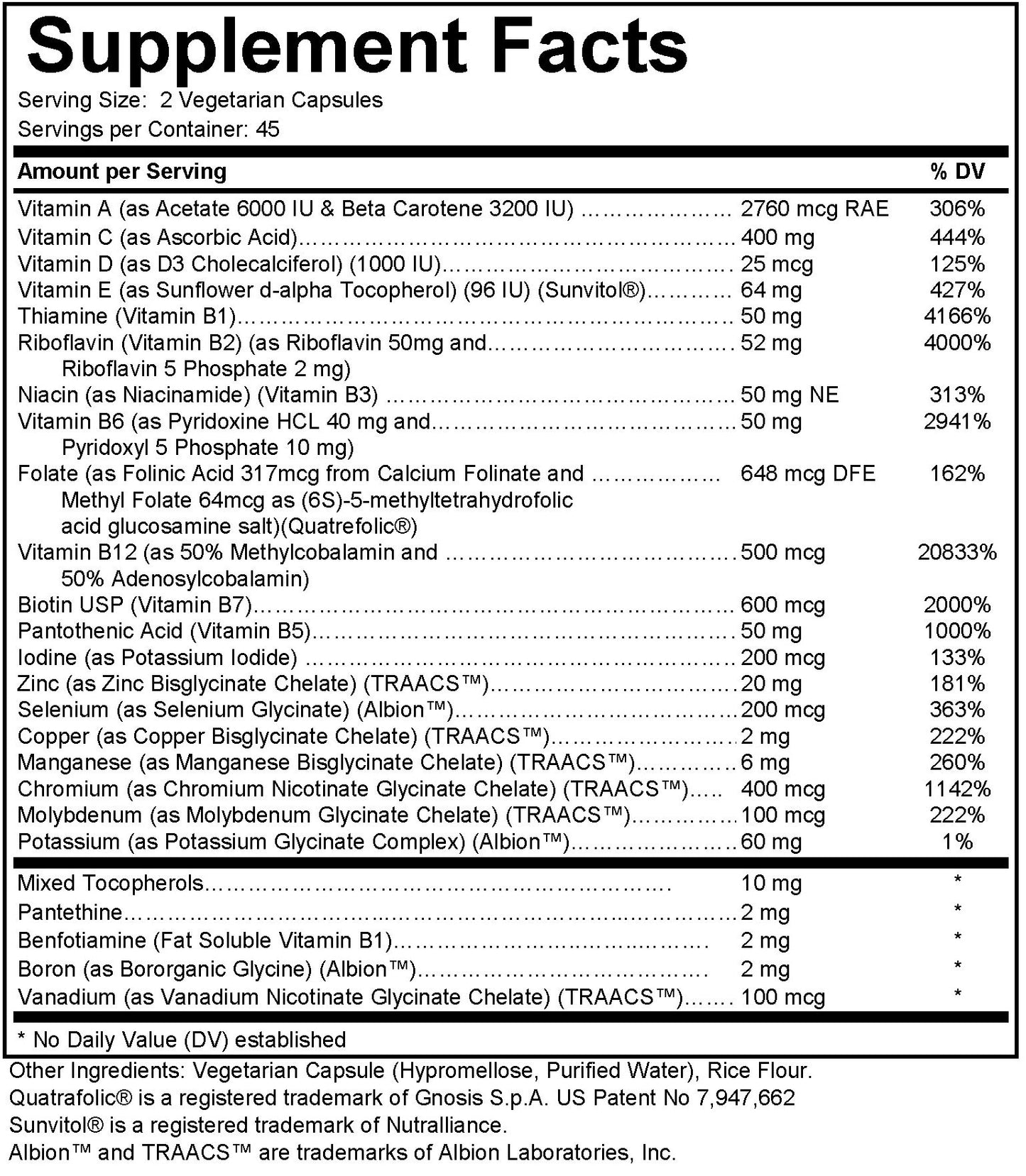 Daily Complete Vitamins