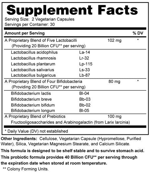 40 Billion CFU Probiotic